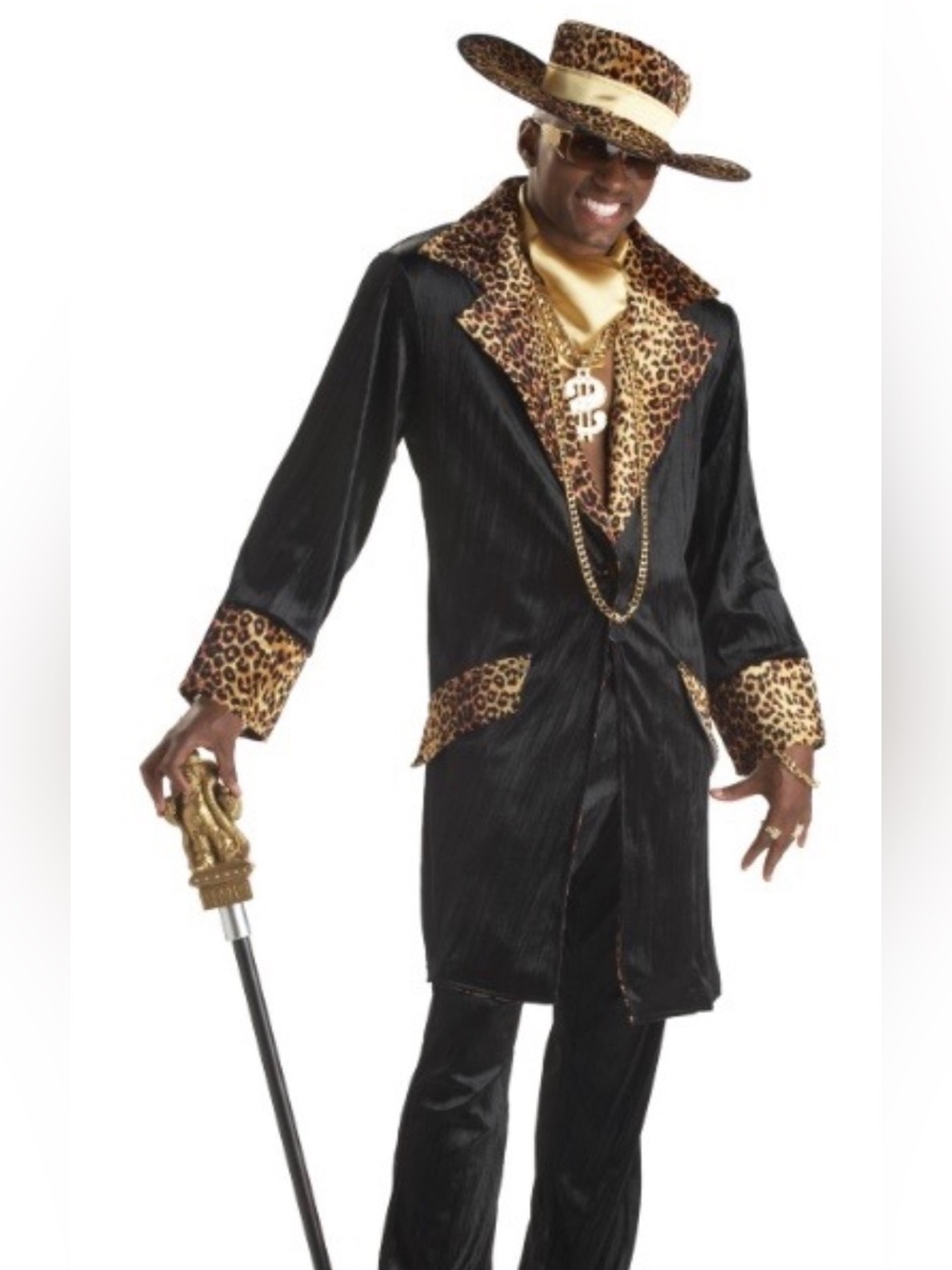 Men’s pimp jacket. Hat and chain included.
